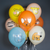 12'' / 30 см Шар с рисунком Оранжевая корова, Ассорти