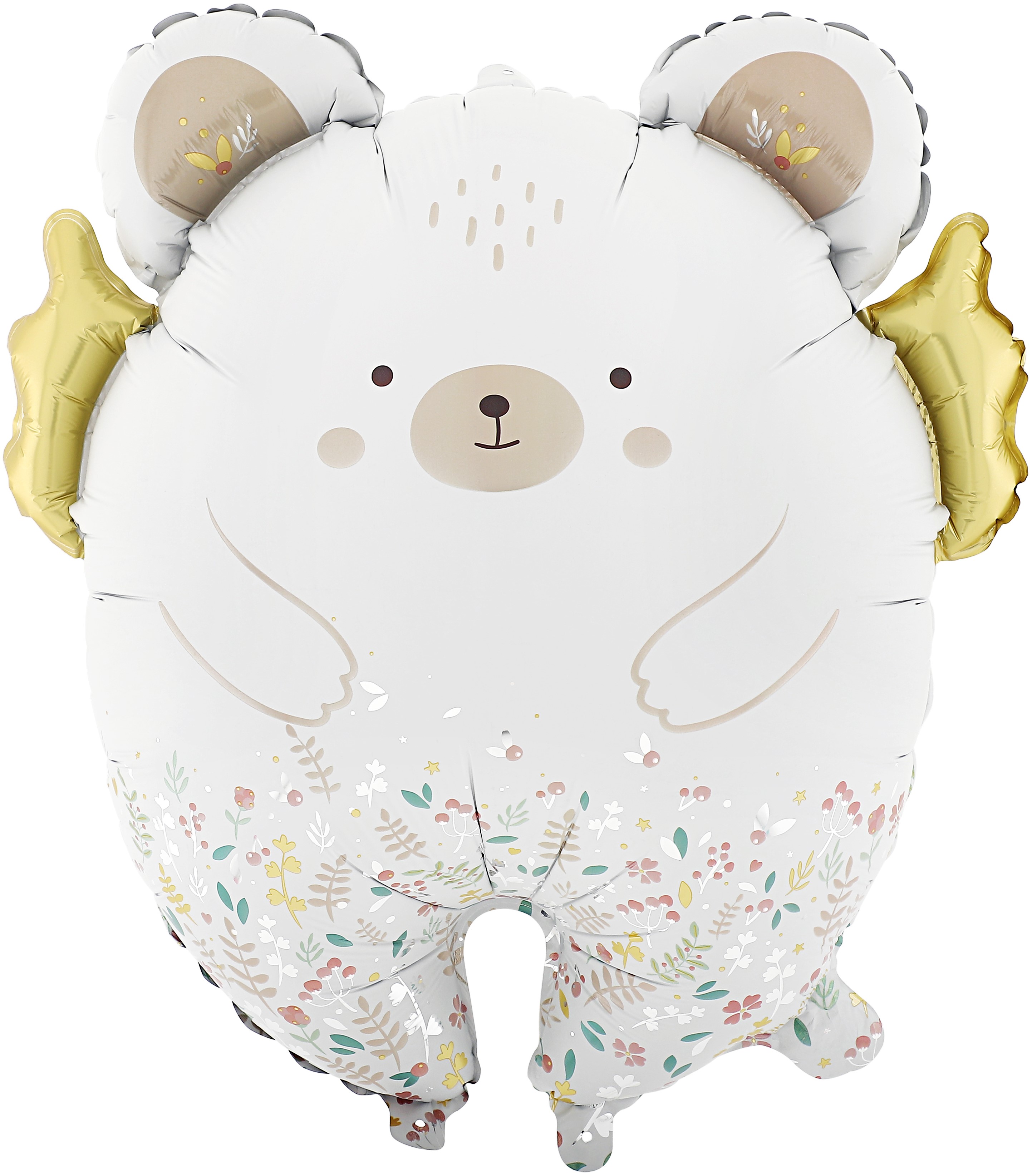 23'' / 58 см Фигура, Мишка с золотыми крылышками, Сатин